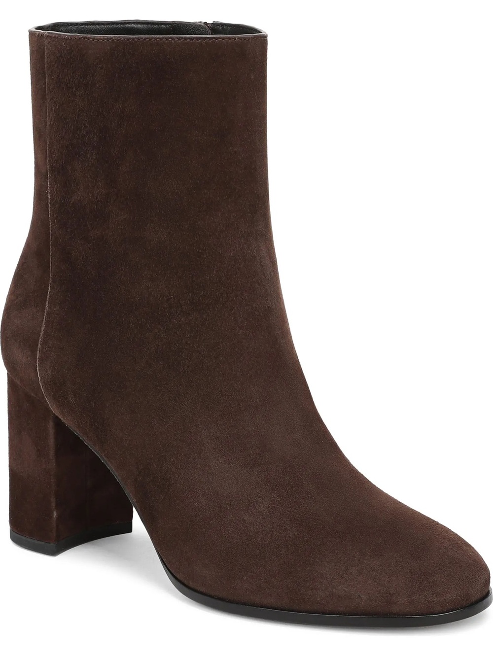 Vince Elora Cacao Brown Suede Booties Size 7.5
